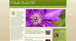 Desktop Screenshot of columbiagardenclub.com