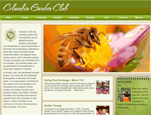 Tablet Screenshot of columbiagardenclub.com
